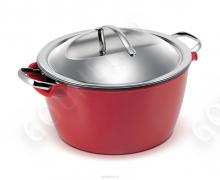 Набор посуды Green Pan Hot Pot CW0001862, 24 см (5л)  с пароваркой, красная миска