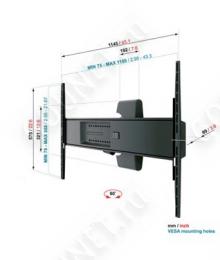 Кронштейн настенный Vogel′s EFW 8425 под плазменную LCD панель, жк телевизор